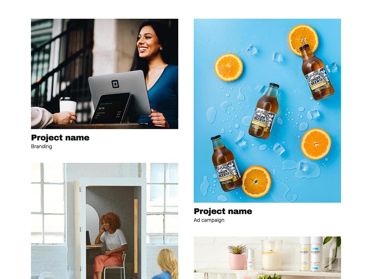 Big Type Agency Template Work