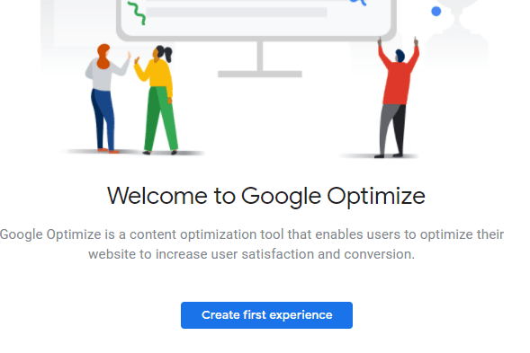 Create first experience button