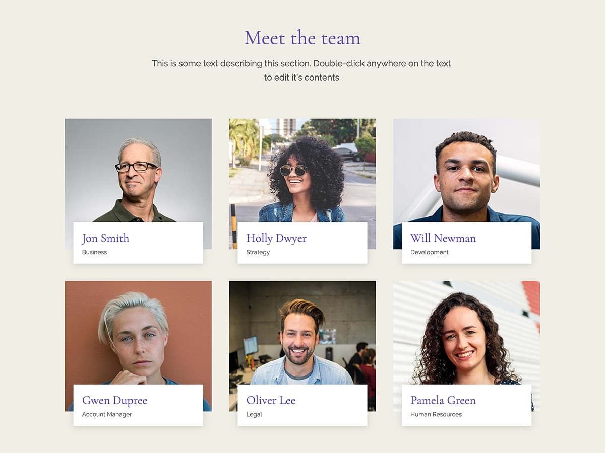 Nouveau Makeswift business template team