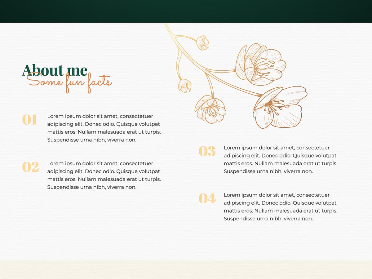 Golden Makeswift personal template about