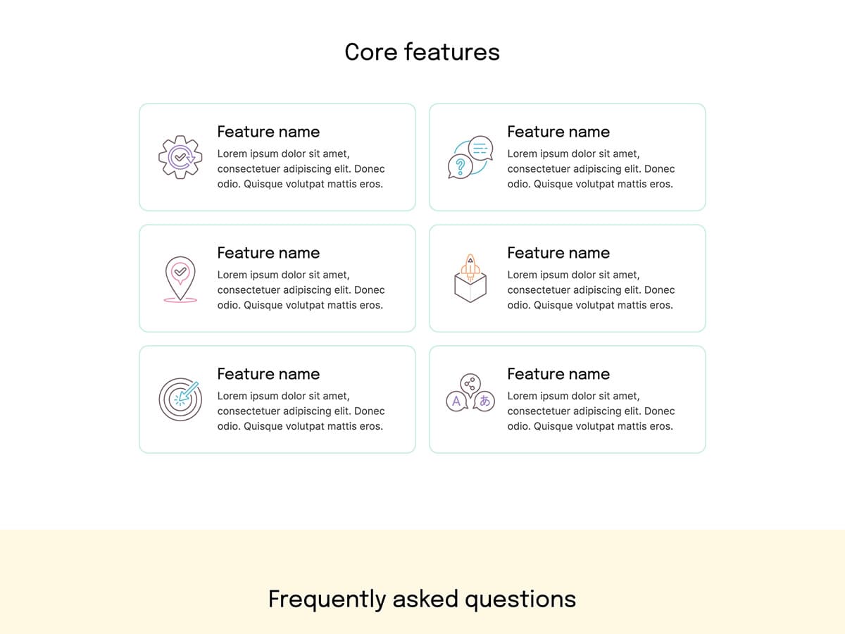 Makeswift Bootstrap template pricing features