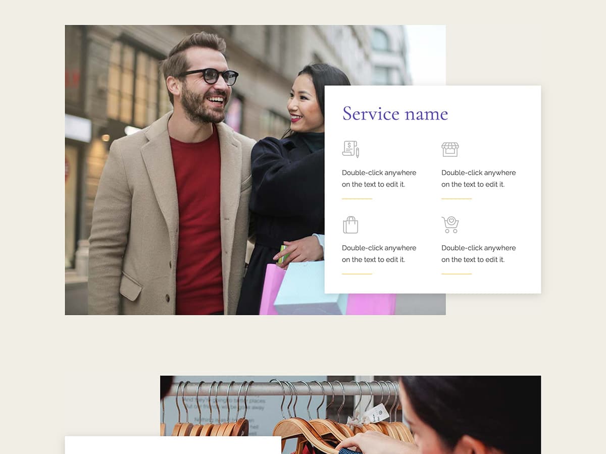Nouveau Makeswift business template services