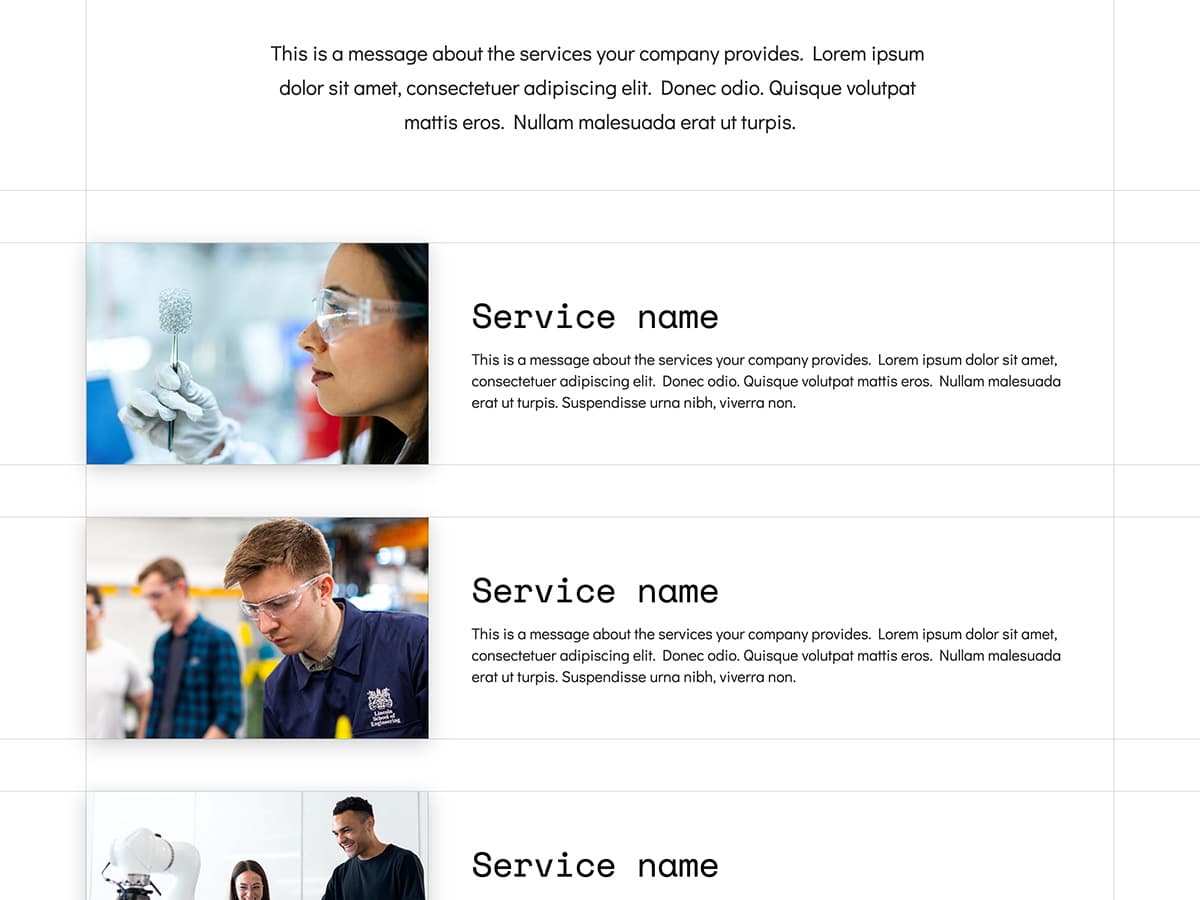 Makeswift Innovation business template services
