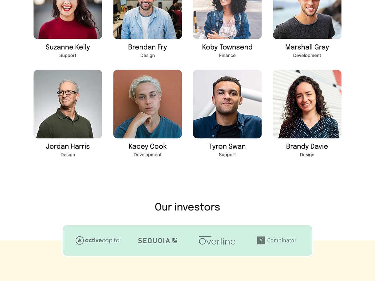 Makeswift Bootstrap template team and investors