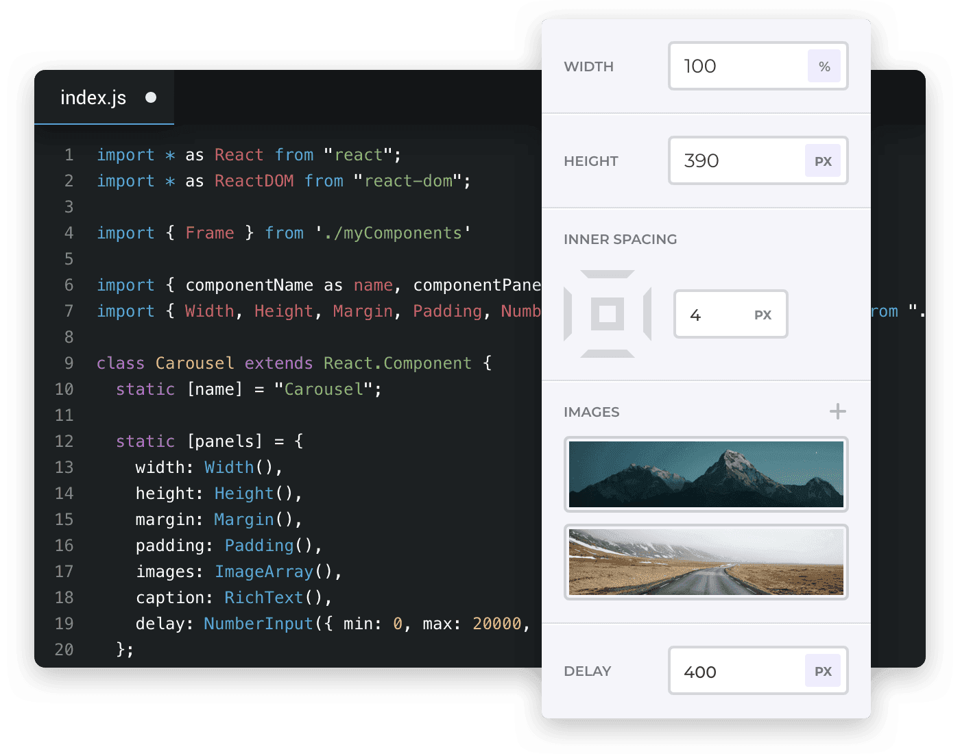 Developer code editor