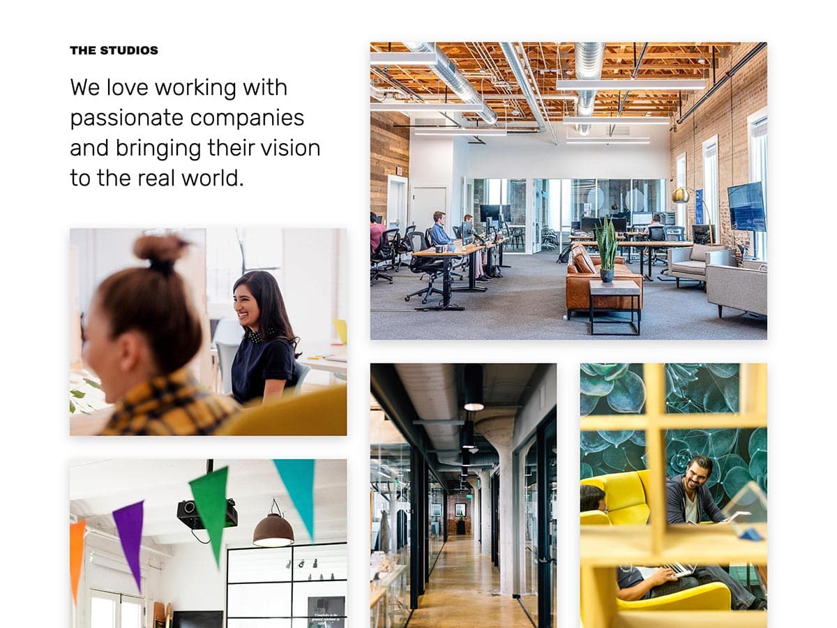 Big Type Agency Template About